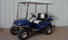 st custom lifted golf cart